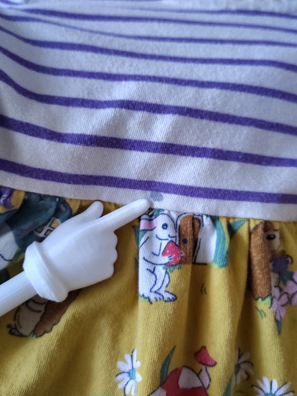 Mini Boden Kid's Hopscotch Mix Print Long Sleeve Cotton Dress Size 4-5 Y Cottage - Picture 5 of 5